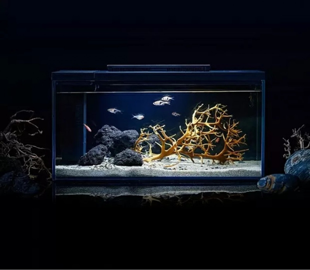 Акваферма Xiaomi Petkit Origin Intelligent Fish Tank, + Landscape Twilight Jump Shadow Suit White