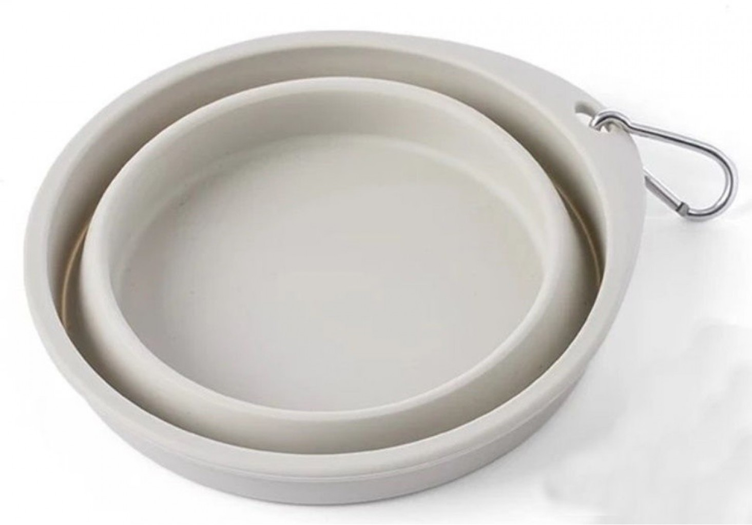 Силиконовая складная чаша Xiaomi Jordan&Judy Pet Silicone Folding Bowl Light grey (PE005)