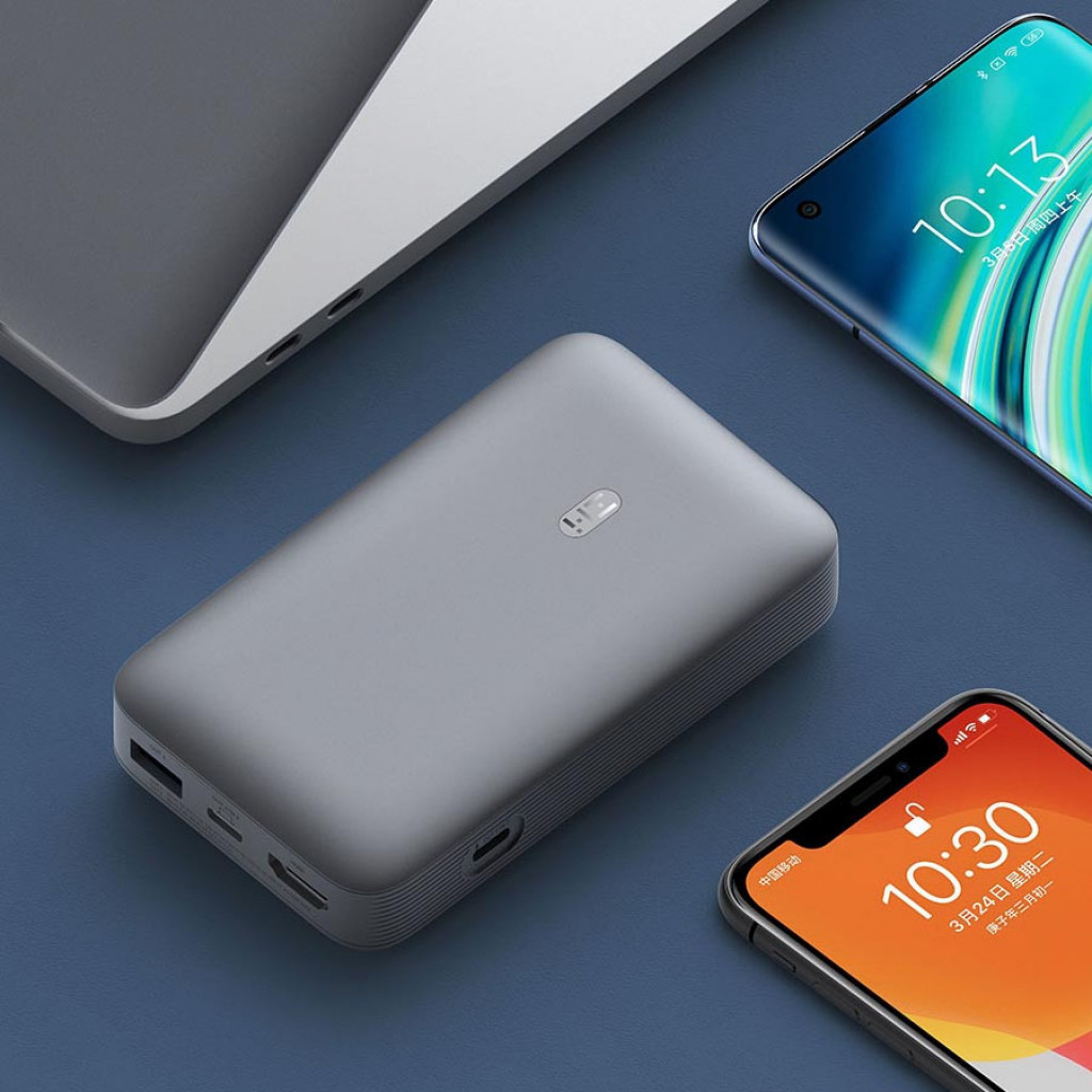 Внешний аккумулятор Power Bank Xiaomi (Mi) ZMI 10000 mAh Gray (QB816)