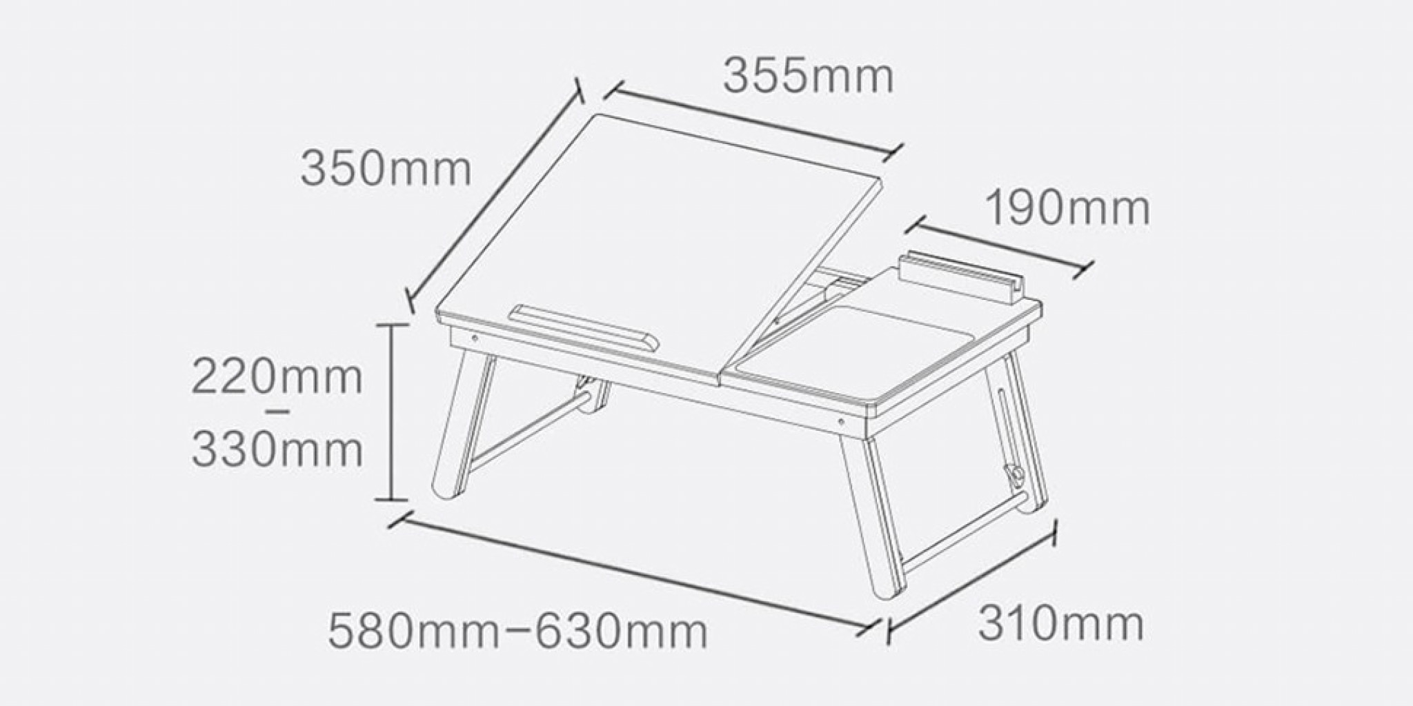 Многофункциональный складной стол Xiaomi IZW Orange House Multifunctional Folding Table Brown (CSMJ8742)