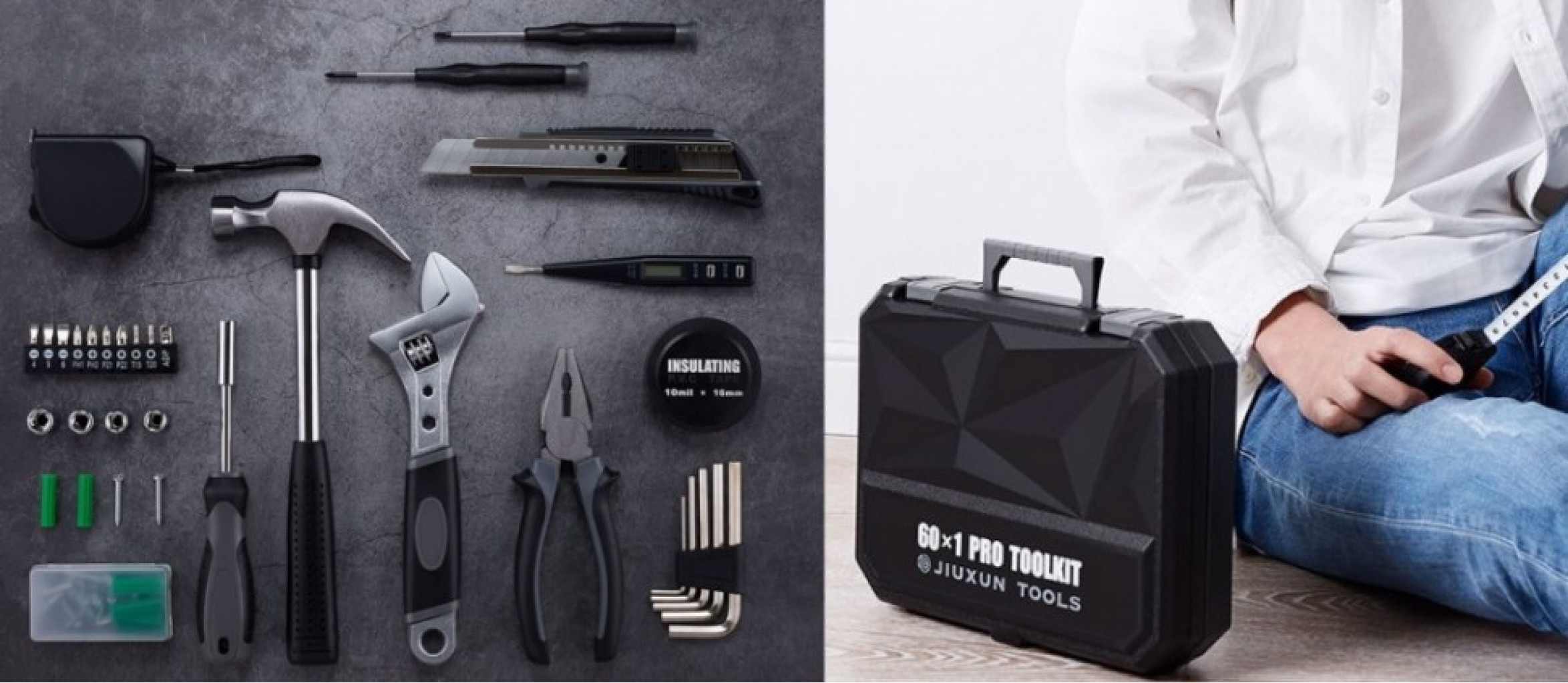 Набор инструментов 60 в 1 Xiaomi Jiuxun Tools Toolbox Black (JIUXUNTOOLS60)