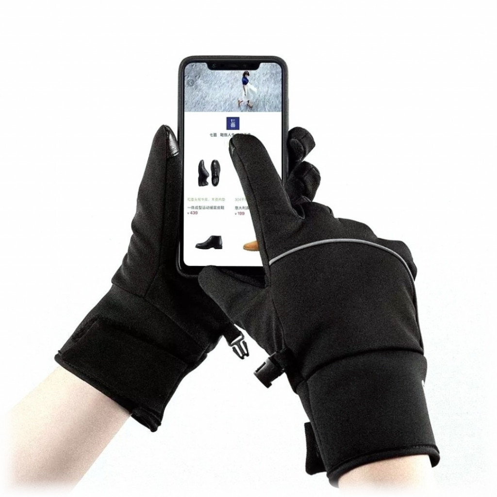 Сенсорные перчатки Xiaomi Qimian Outdoor Warm Touch Screen Gloves Black