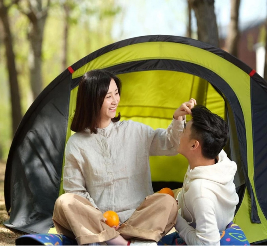 Палатка автоматическая Xiaomi ZaoFeng Camping Double Tent 2.0 Yellow neon (HW010102G)