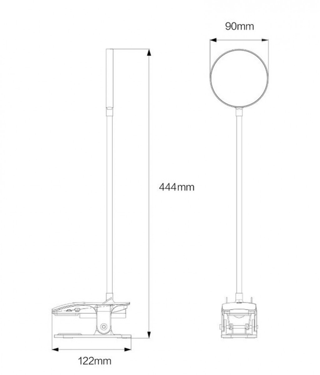 Настольная лампа Xiaomi Portable LED Charging Clamping Lamp White (DK-00370)