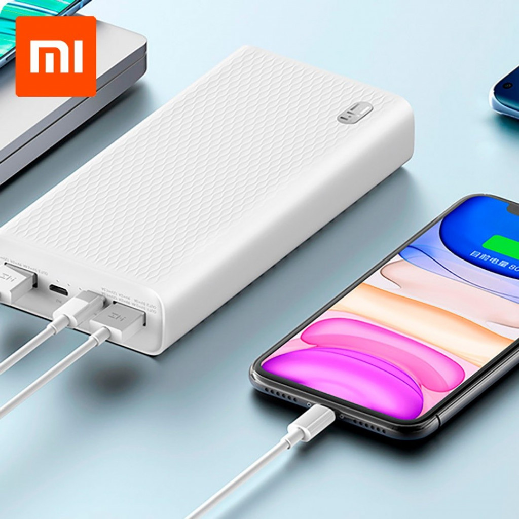 Внешний аккумулятор Power Bank Xiaomi ZMI 20000 mAh White (QB821A)