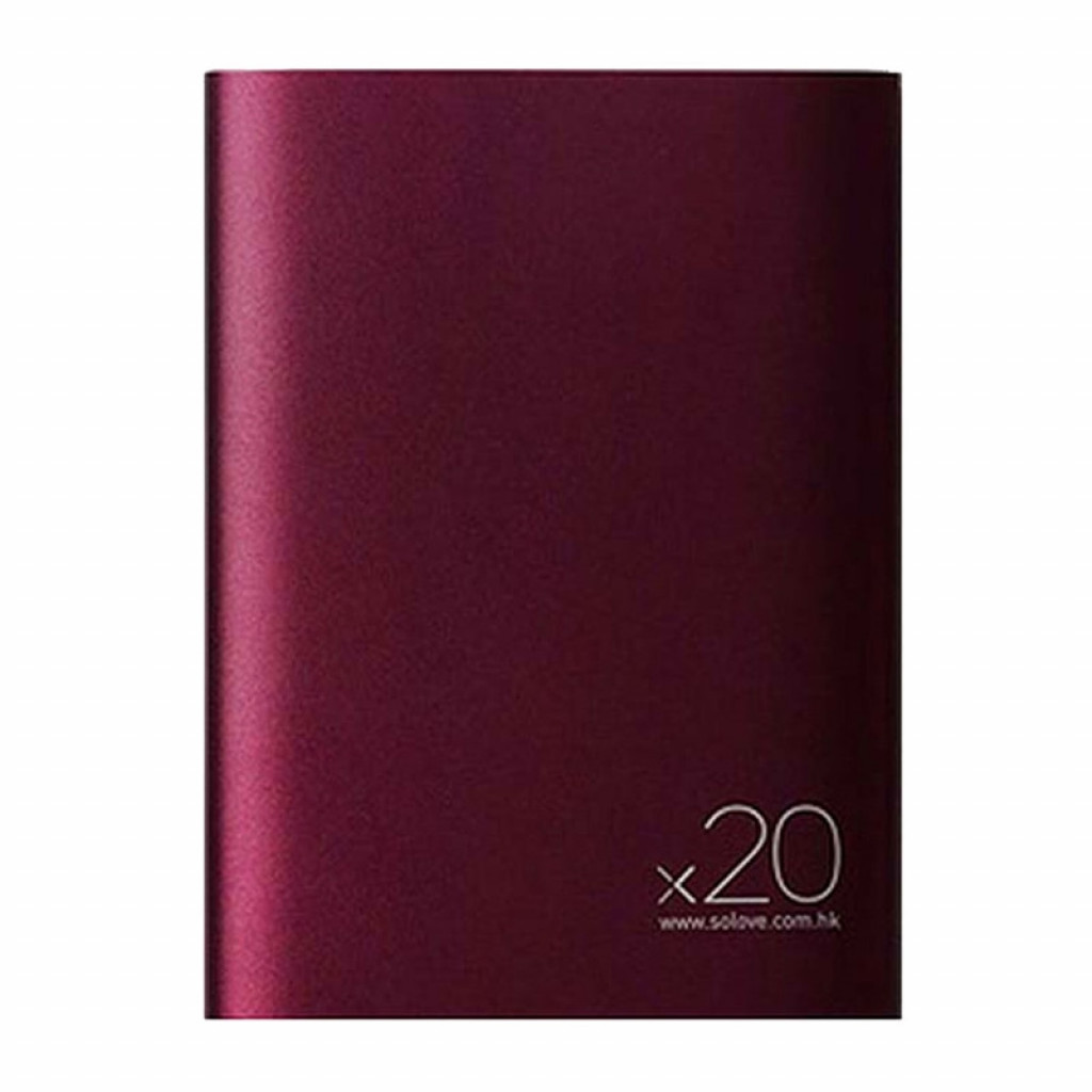 Внешний аккумулятор Xiaomi Solove Power Bank A8-2 20000 mAh, Dark Red (A8-2 Dark Red)