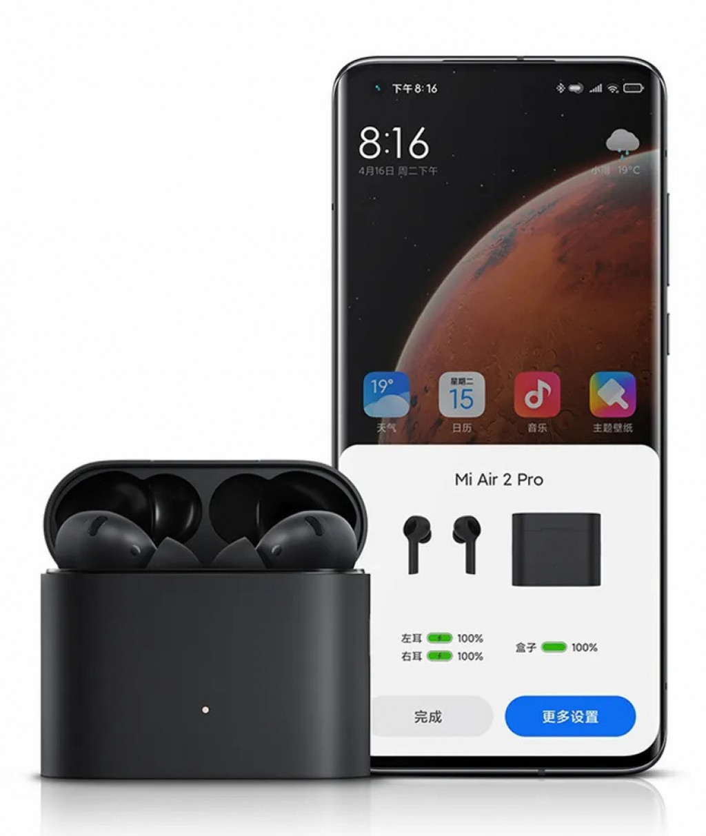 Беспроводные наушники Xiaomi Air2 Pro Mi True Wireless Earphones Black (TWSEJ09WM)