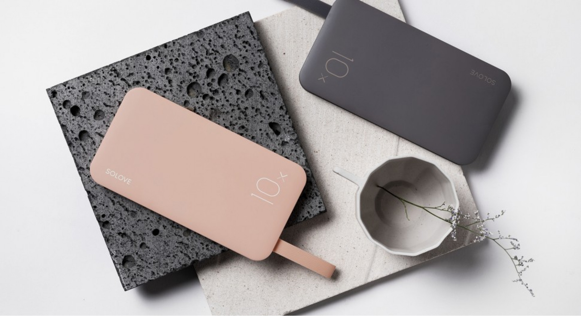 Внешний аккумулятор Xiaomi Solove Power Bank X8 10000 mAh, Pink (X8P)