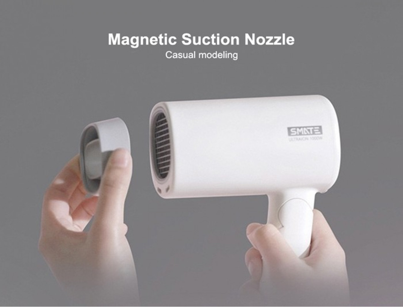 Фен для волос Xiaomi Smate Mini Portable Hair Dryer Supple 1000W