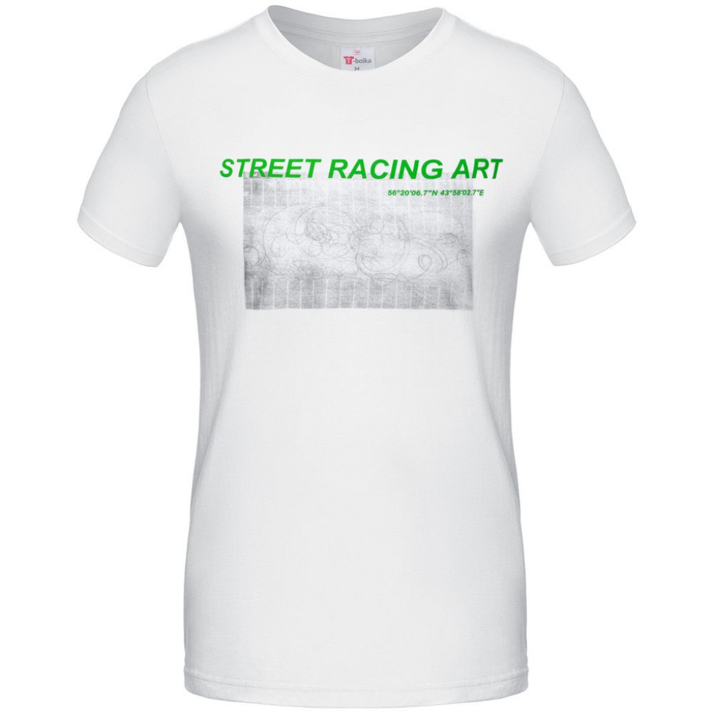 Футболка Street Racing Art, белая, размер XXL