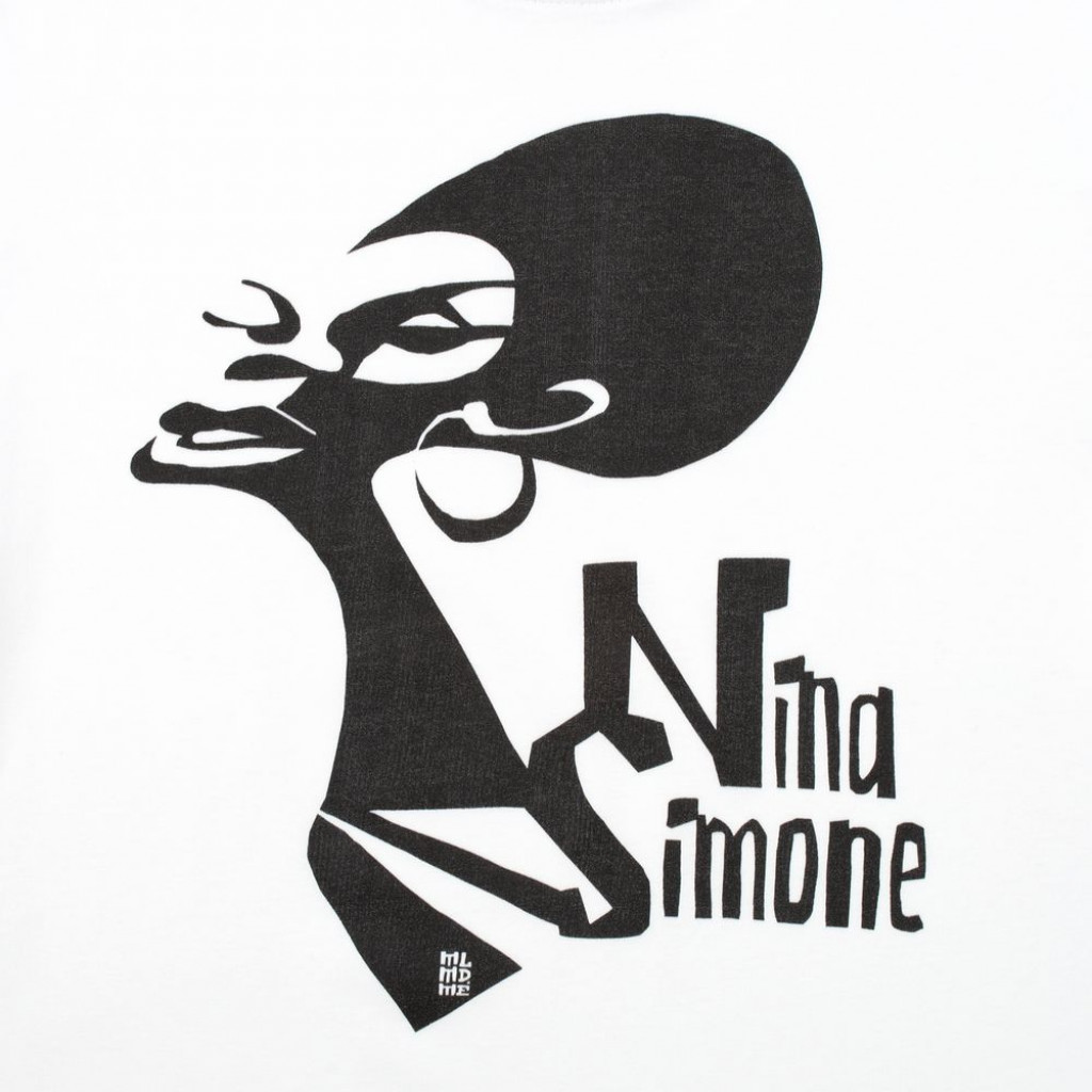 Футболка женская «Меламед. Nina Simone», белая, размер XL