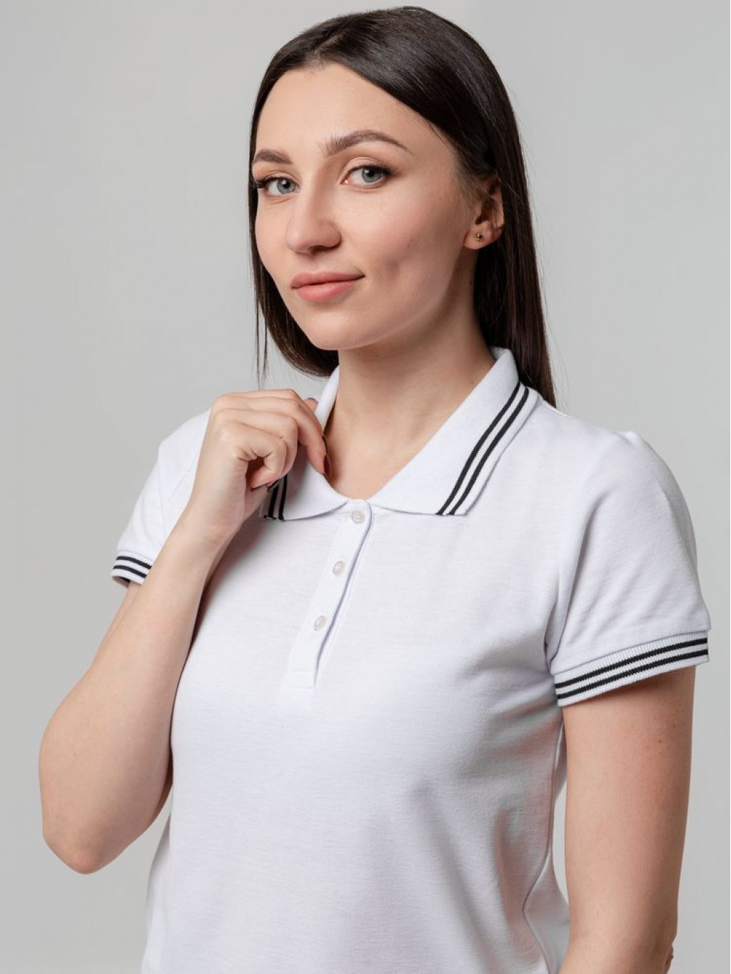 Рубашка поло женская Virma Stripes Lady, белая, размер XXL