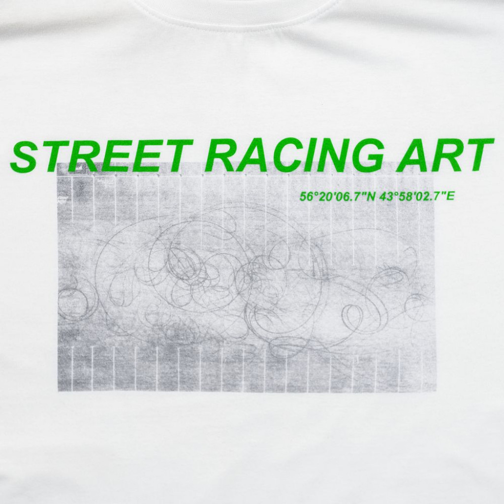 Футболка Street Racing Art, белая, размер XXL