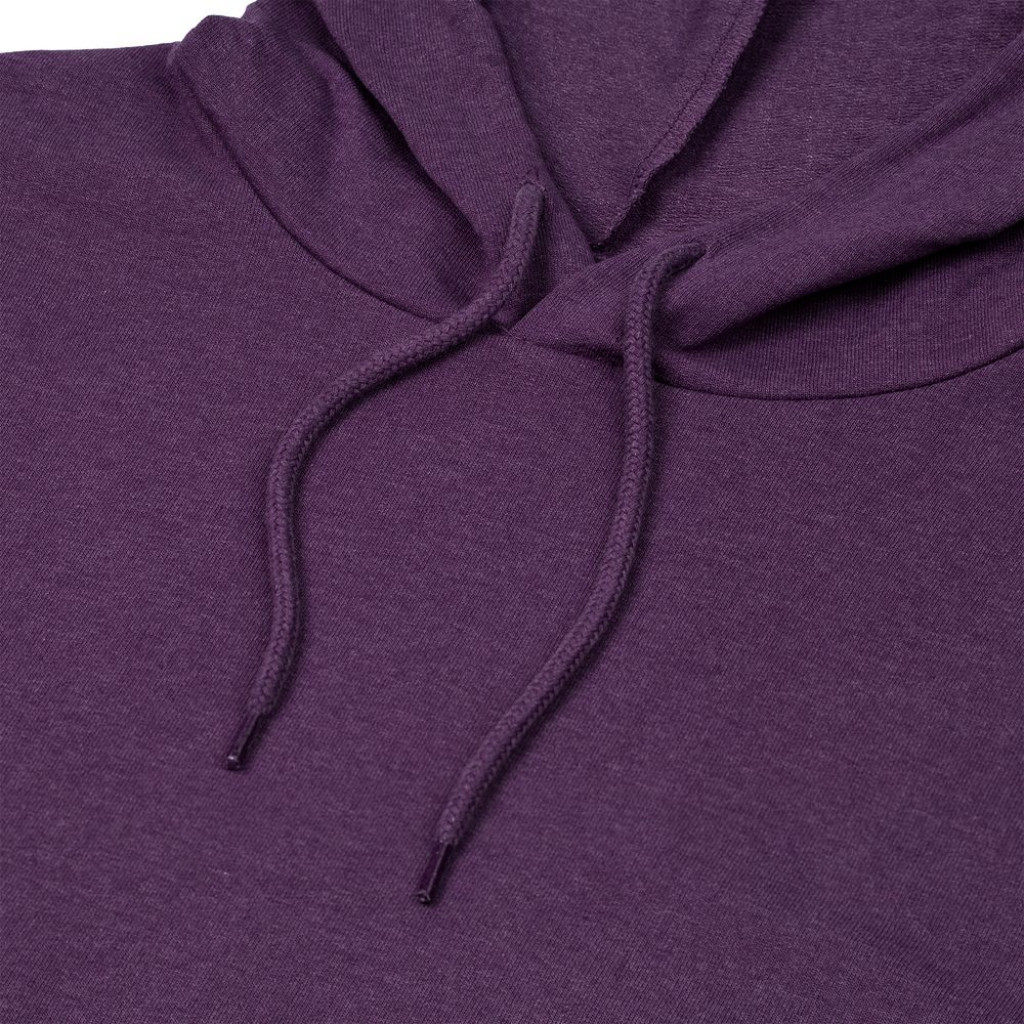 Толстовка с капюшоном унисекс Hoodie, фиолетовый меланж, размер XXL