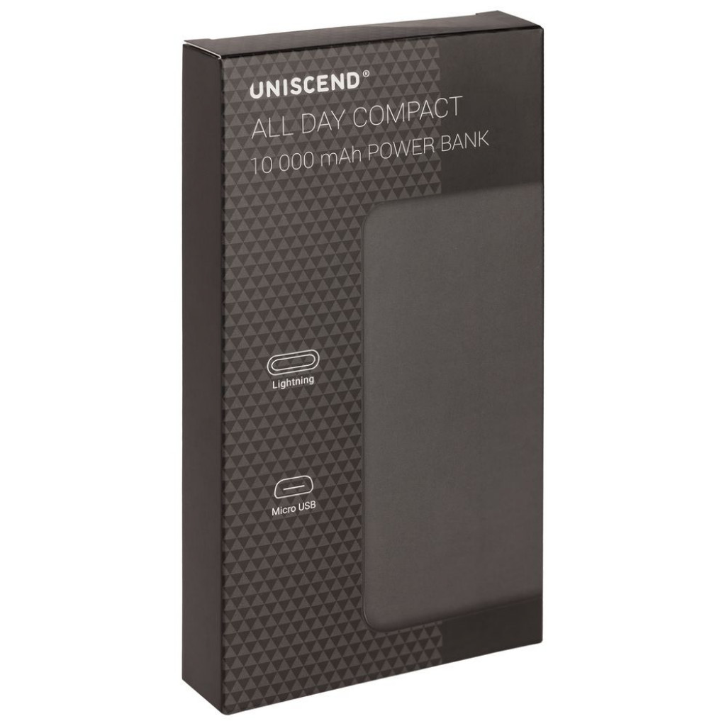 Внешний аккумулятор Uniscend All Day Compact 10000 мАч, зеленый