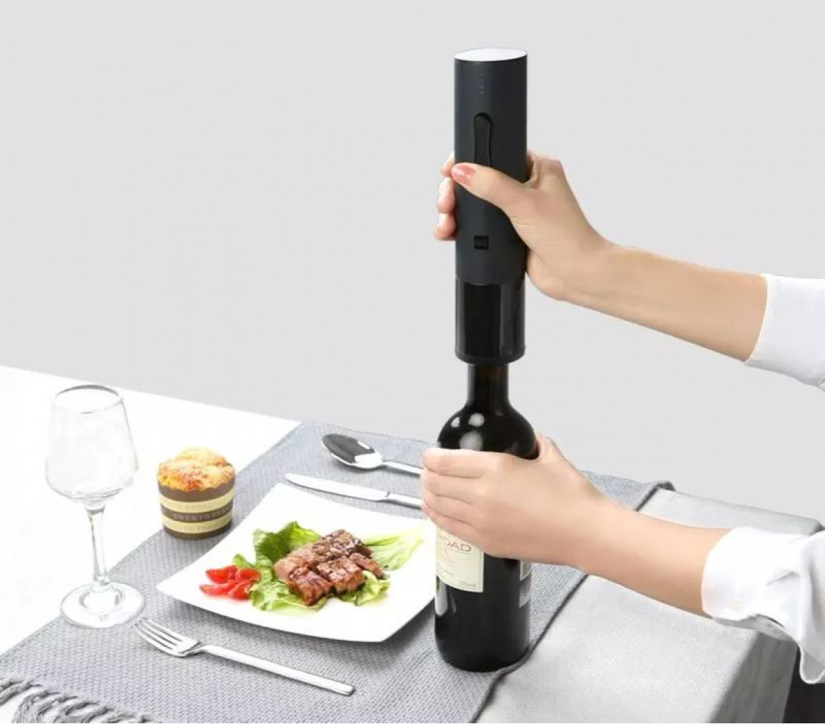 Винный набор сo штопором HuoHou Electric Wine Bottle Opener, черный