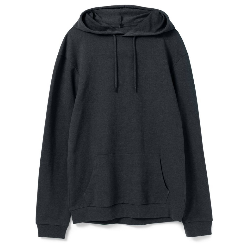 Толстовка с капюшоном унисекс Hoodie, темно-серая, размер XL