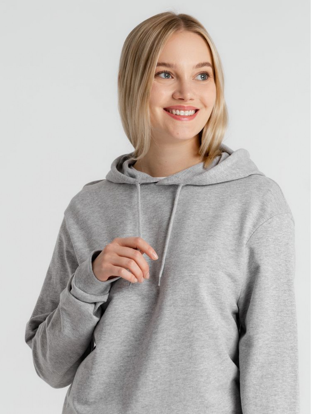 Толстовка с капюшоном унисекс Hoodie, серый меланж, размер XXL