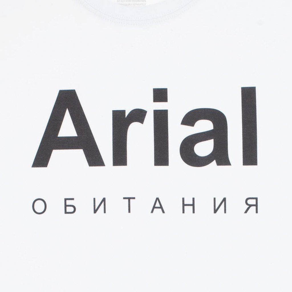 Футболка Arial обитания, белая, размер M