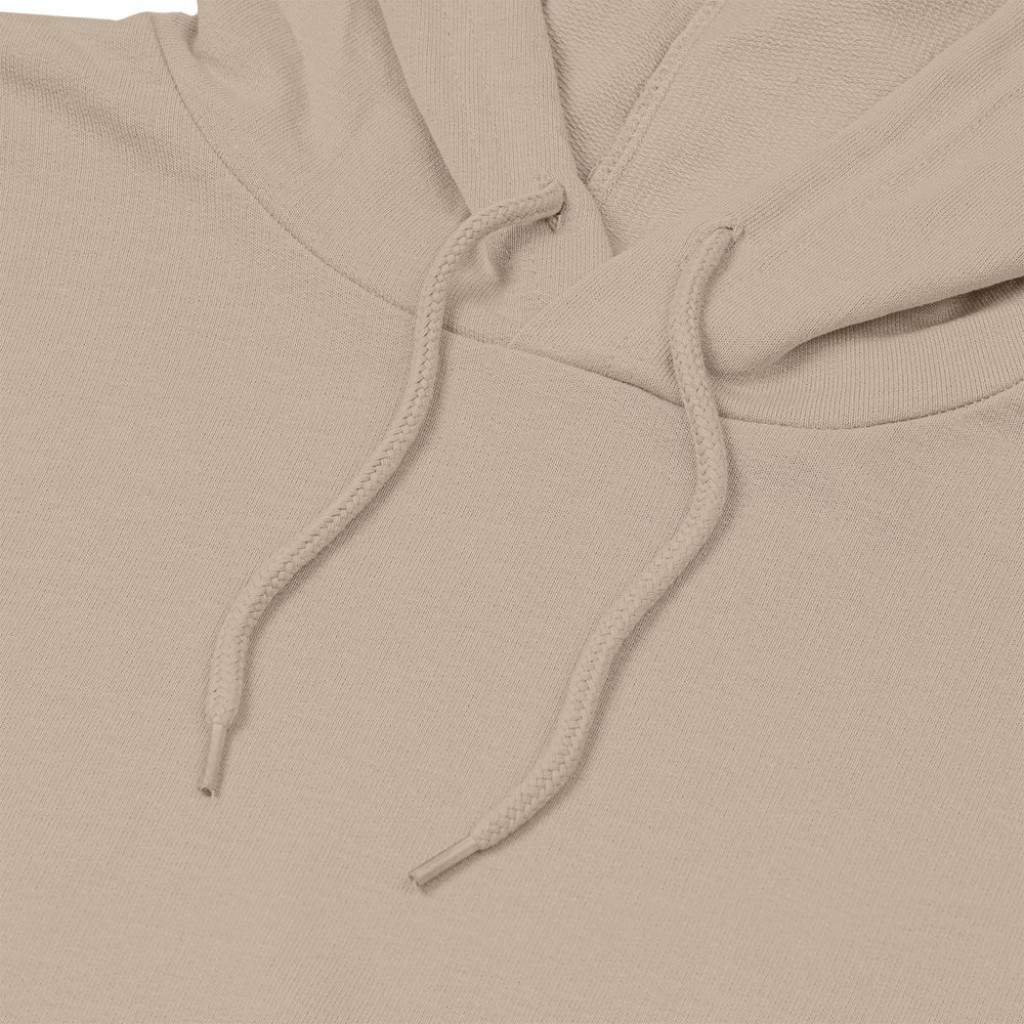 Толстовка с капюшоном унисекс Hoodie, бежевая, размер XL