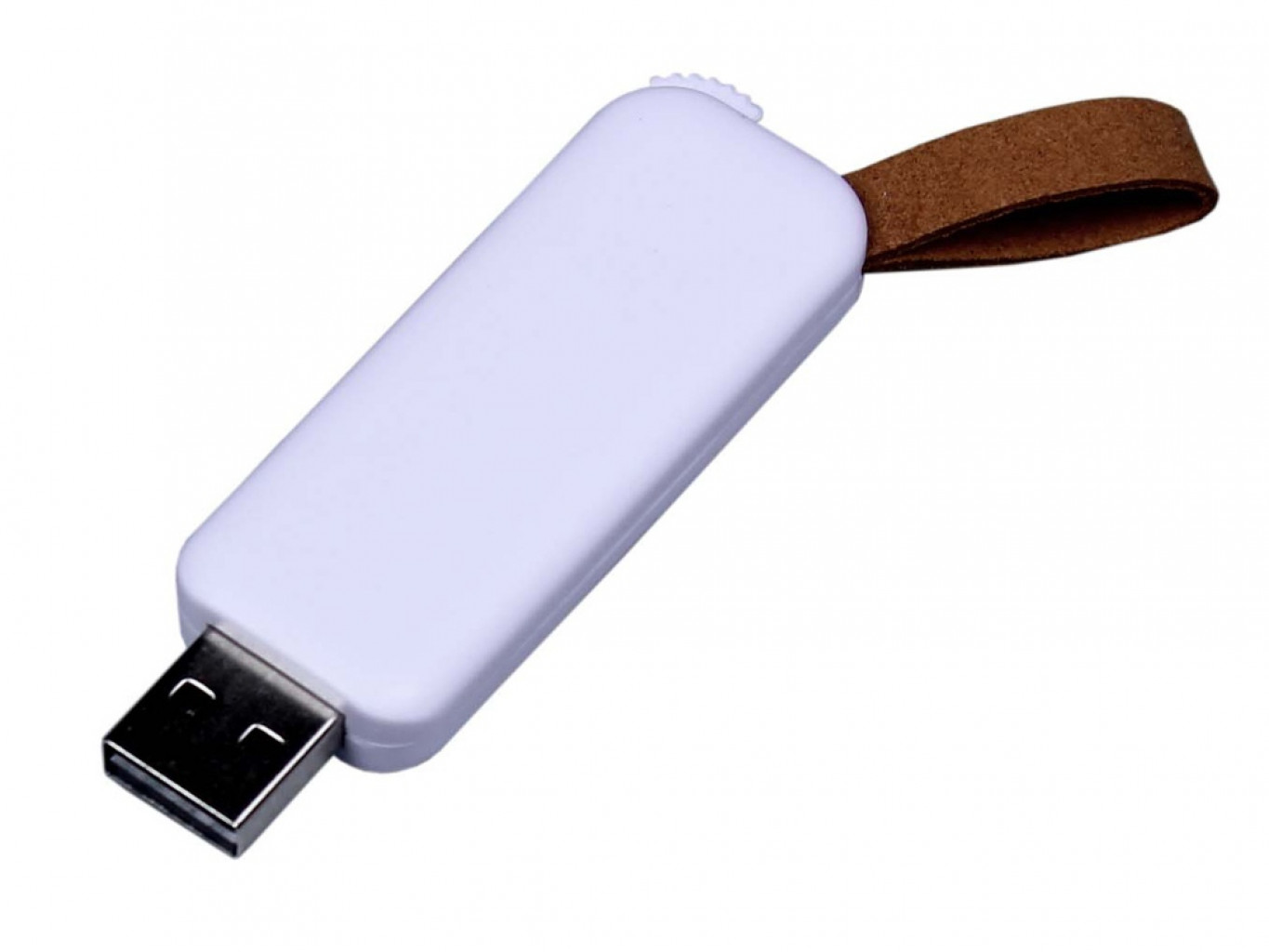 USB 2.0- флешка промо на 32 Гб прямоугольной формы, выдвижной механизм