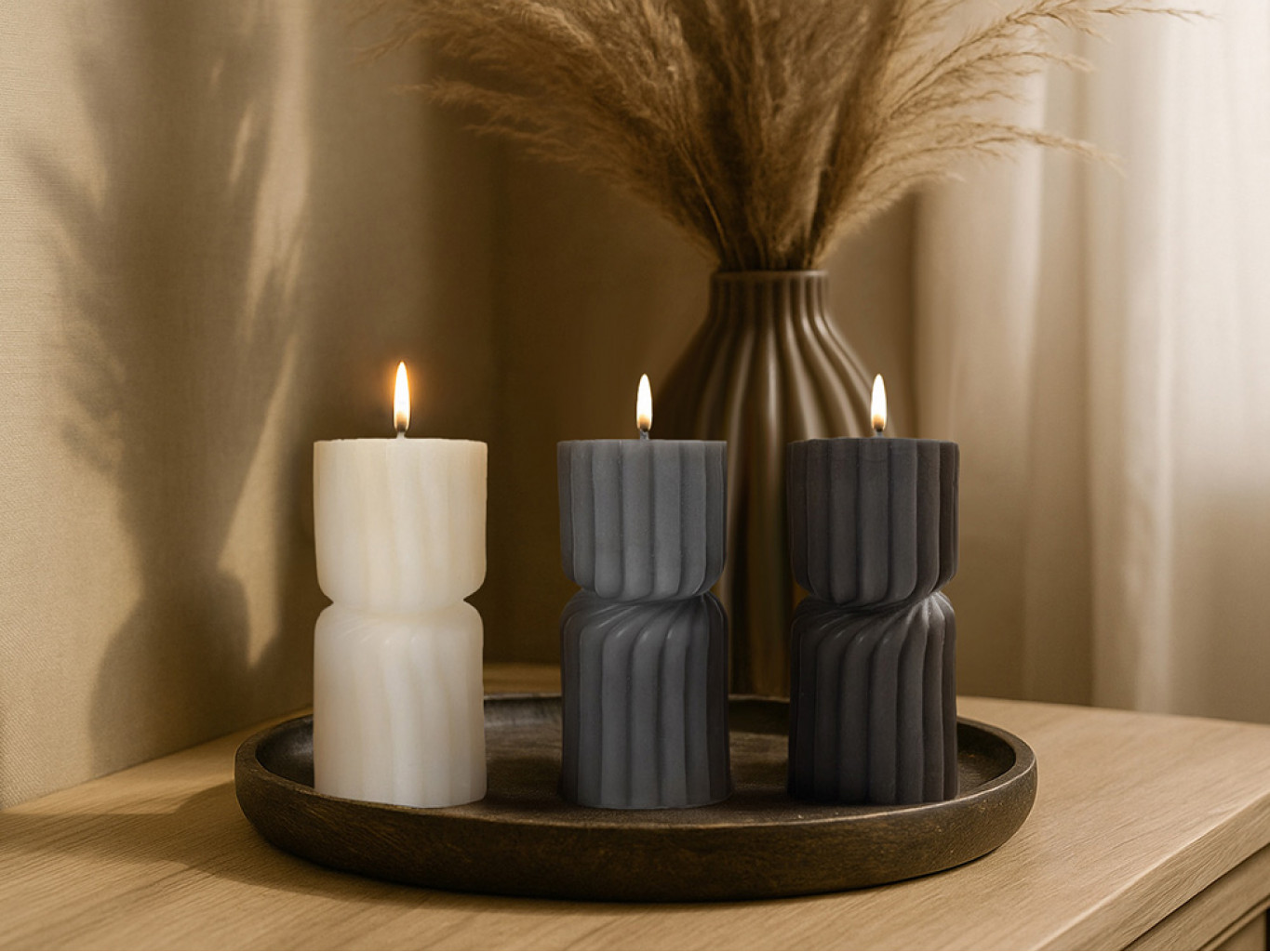 Набор свечей с гранями «Vela» Набор свечей с гранями «Vela»