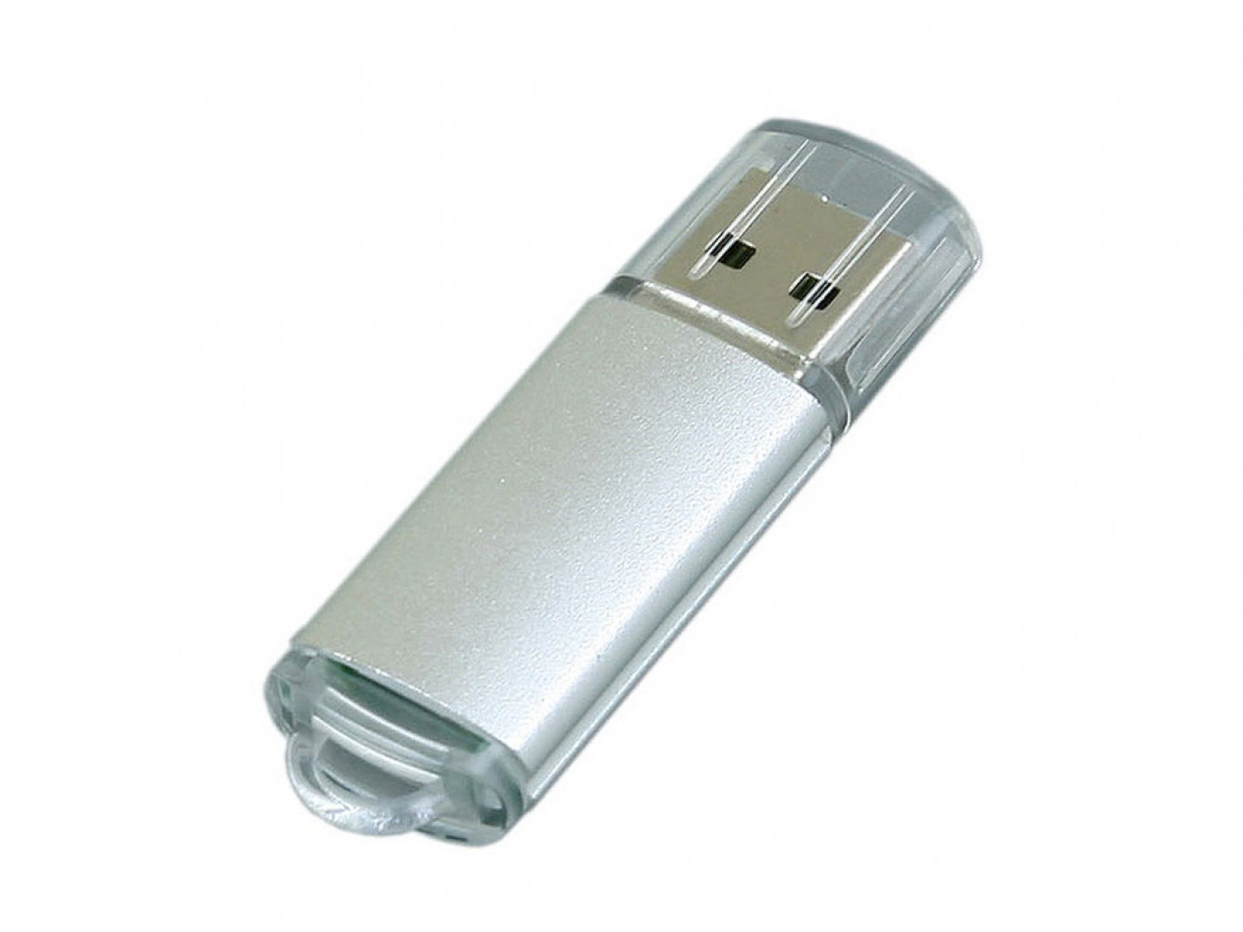 USB 2.0- флешка на 8 Гб с прозрачным колпачком