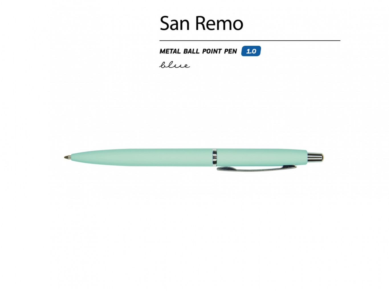 Ручка металлическая шариковая «San Remo», софт-тач Ручка металлическая шариковая «San Remo», софт-тач