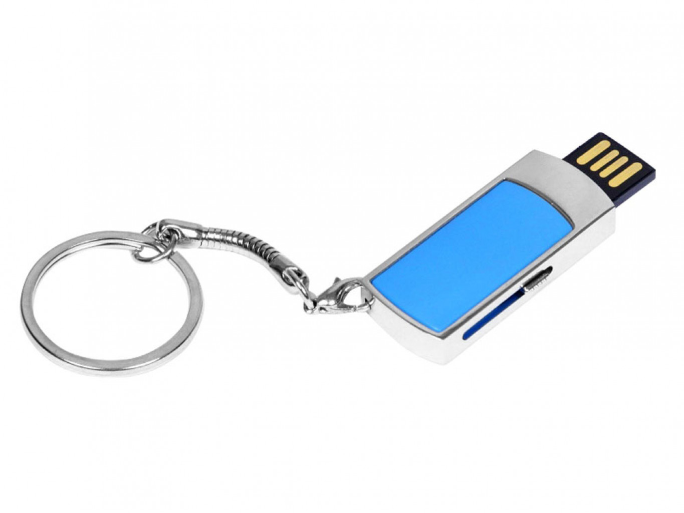 USB 2.0- флешка на 8 Гб с выдвижным механизмом и мини чипом