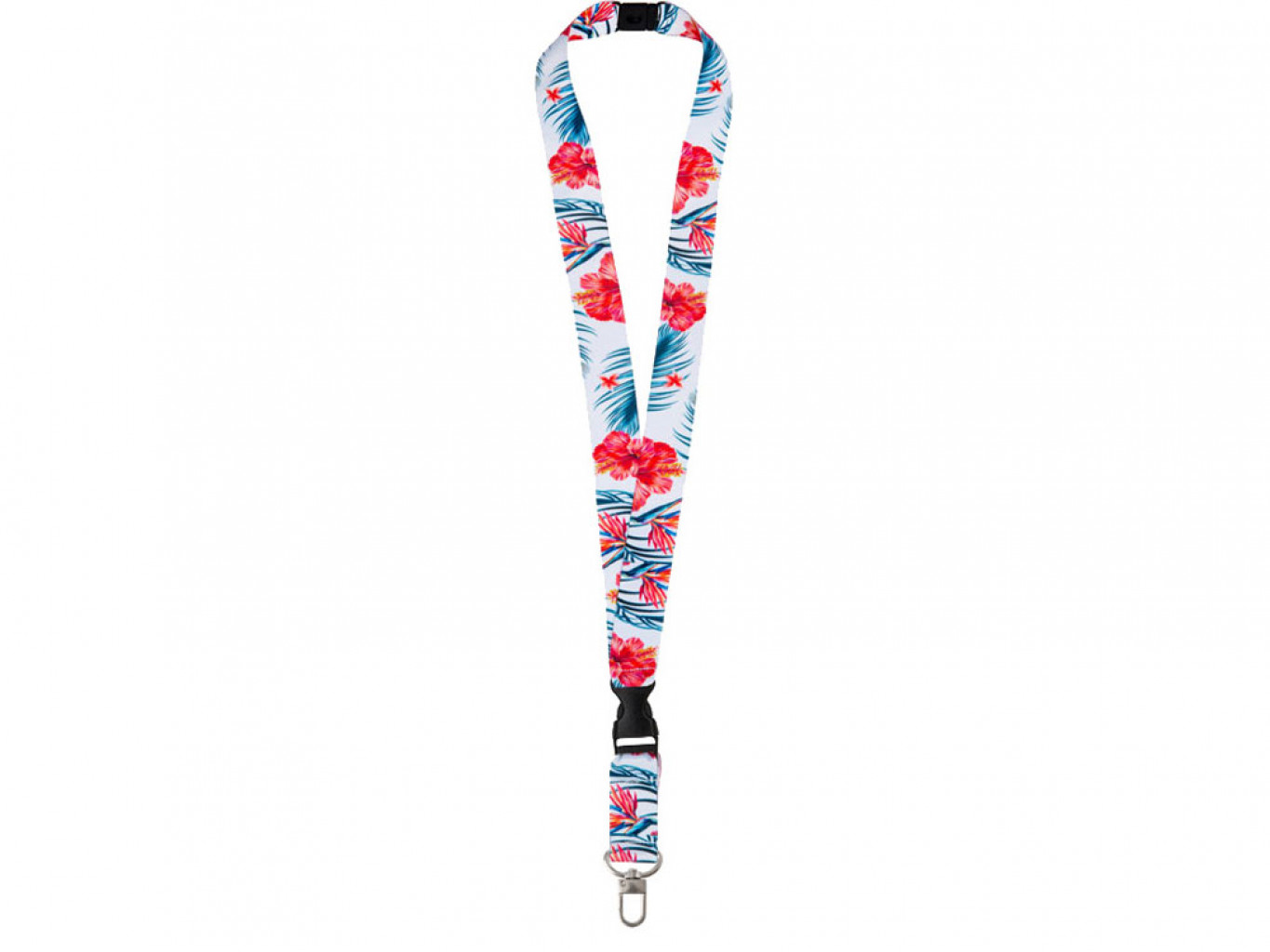 Ланъярд под сублимацию с карабином, межуровневым замком и замком обрыва, 2,5 см