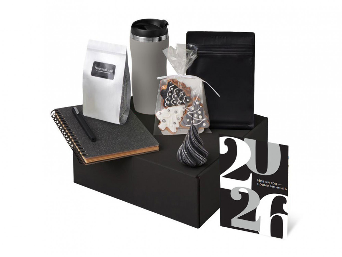 Подарочный набор «Re:Charge» с термокружкой, кофе и блокнотом