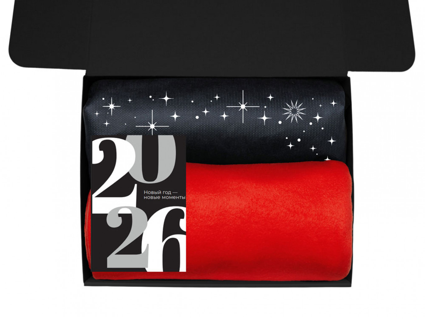 Подарочный набор «Re:Moments» с пледом, френчпрессом и медом