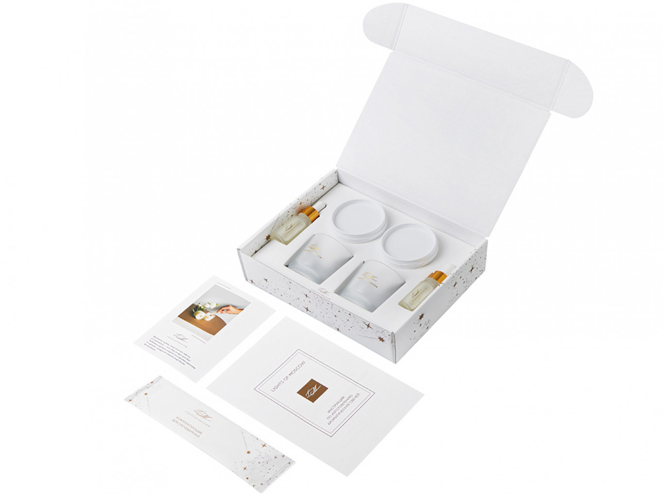 Набор для создания 2-х ароматических свечей: амбра и табак/маракуйя, сандал и пачули Набор для создания 2-х ароматических свечей: амбра и табак/маракуйя, сандал и пачули