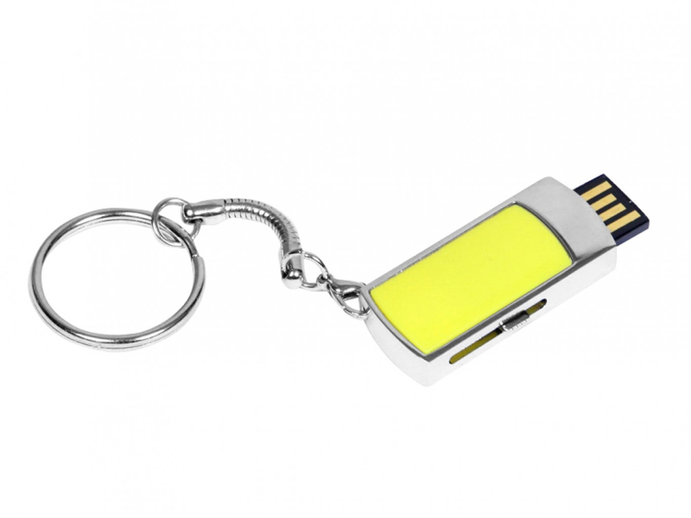 USB 2.0- флешка на 64 Гб с выдвижным механизмом и мини чипом