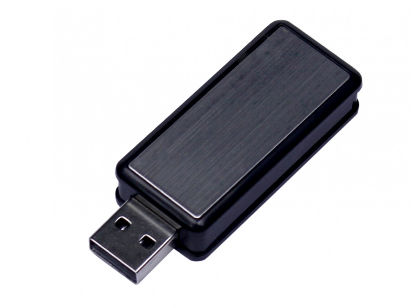 USB 2.0- флешка промо на 32 Гб прямоугольной формы, выдвижной механизм