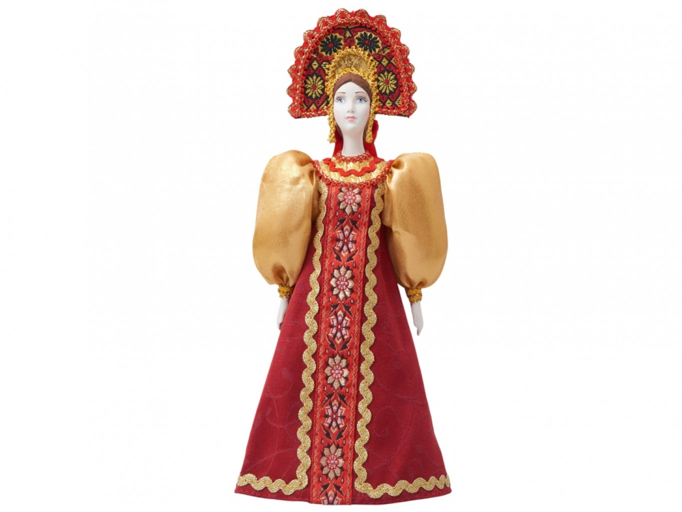 Подарочный набор: кукла фарфоровая, чай Подарочный набор: кукла фарфоровая, чай