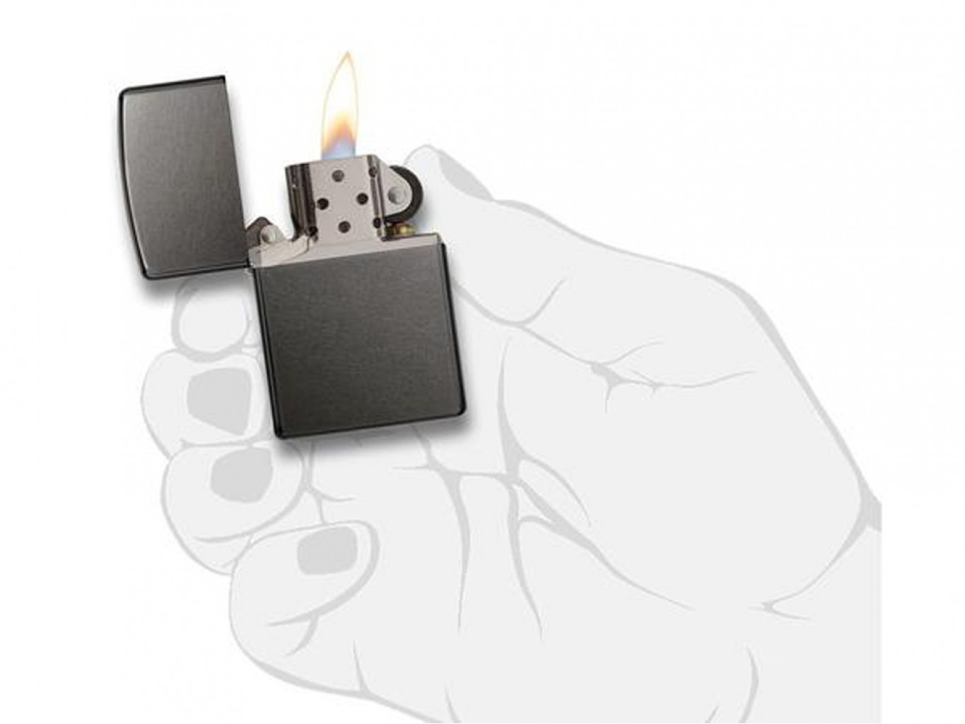 Зажигалка ZIPPO Classic с покрытием Gray Dusk