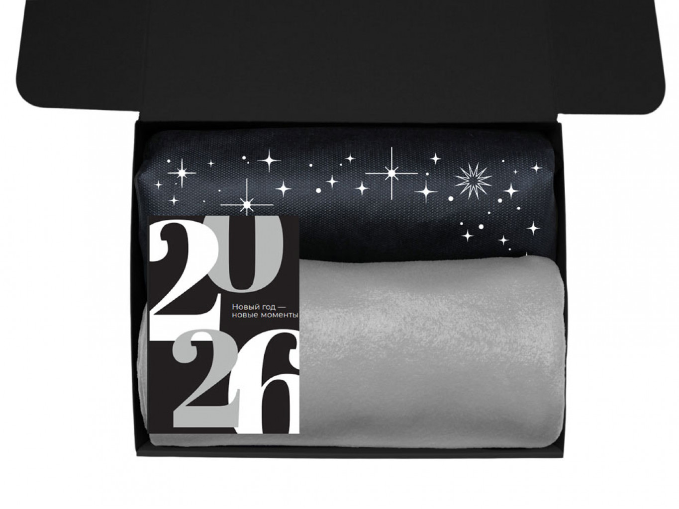 Подарочный набор «Re:Moments» с пледом, френчпрессом и медом