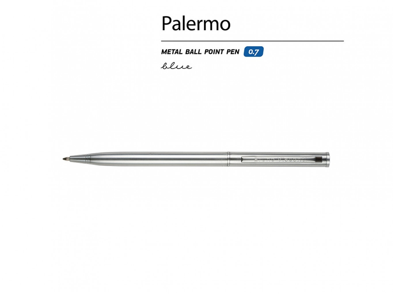 Ручка металлическая шариковая «Palermo»