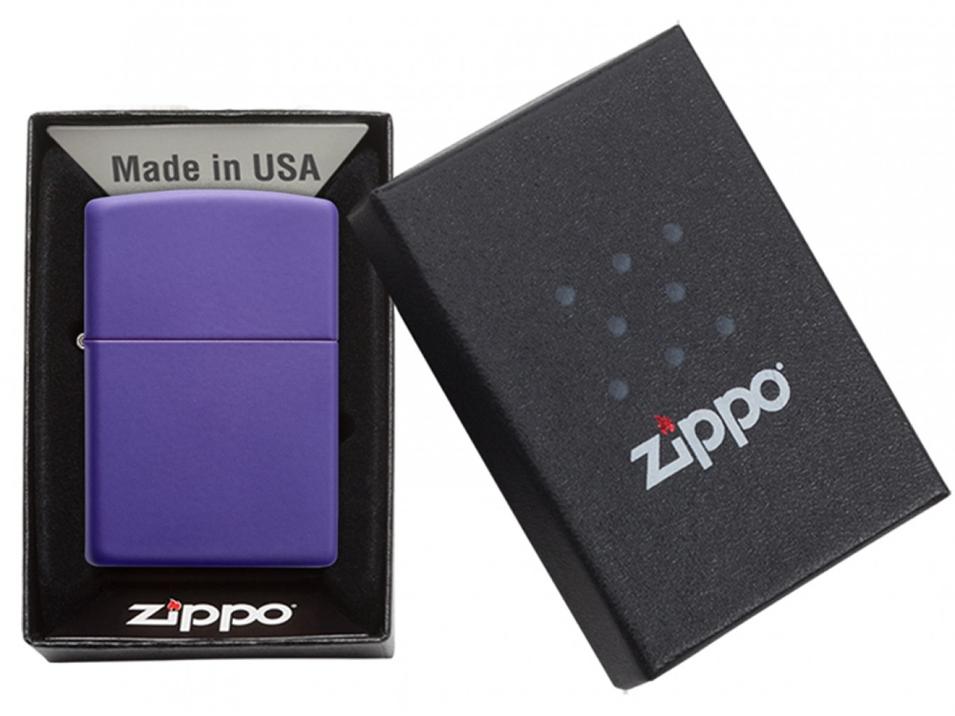 Зажигалка ZIPPO Classic с покрытием Purple Matte