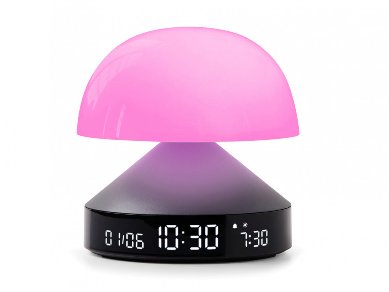 Светильник с часами и световым будильником Mina Sunrise