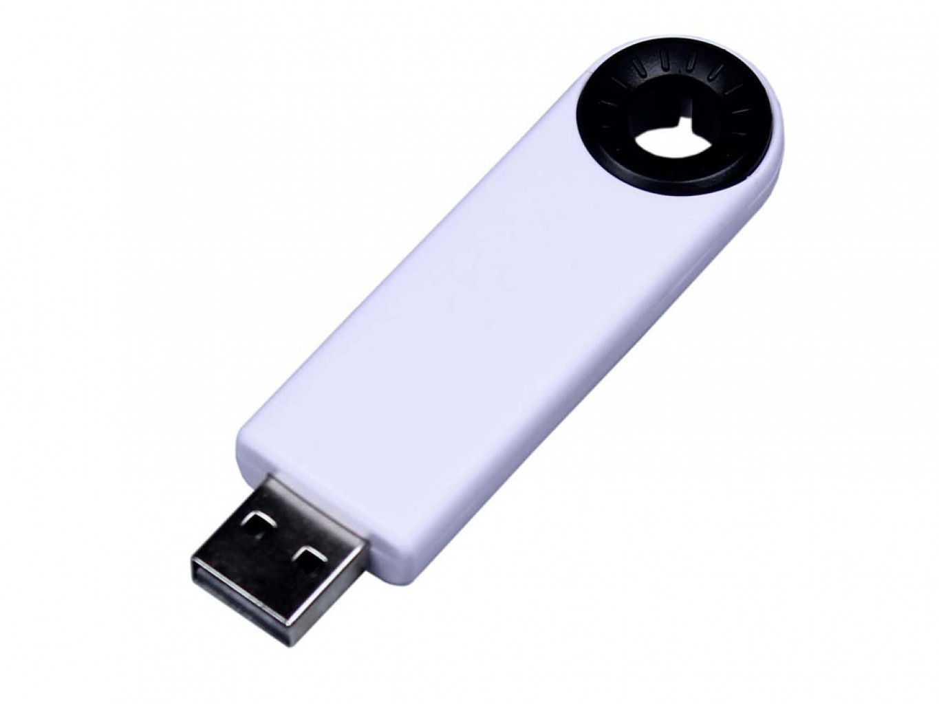 USB 2.0- флешка промо на 8 Гб прямоугольной формы, выдвижной механизм