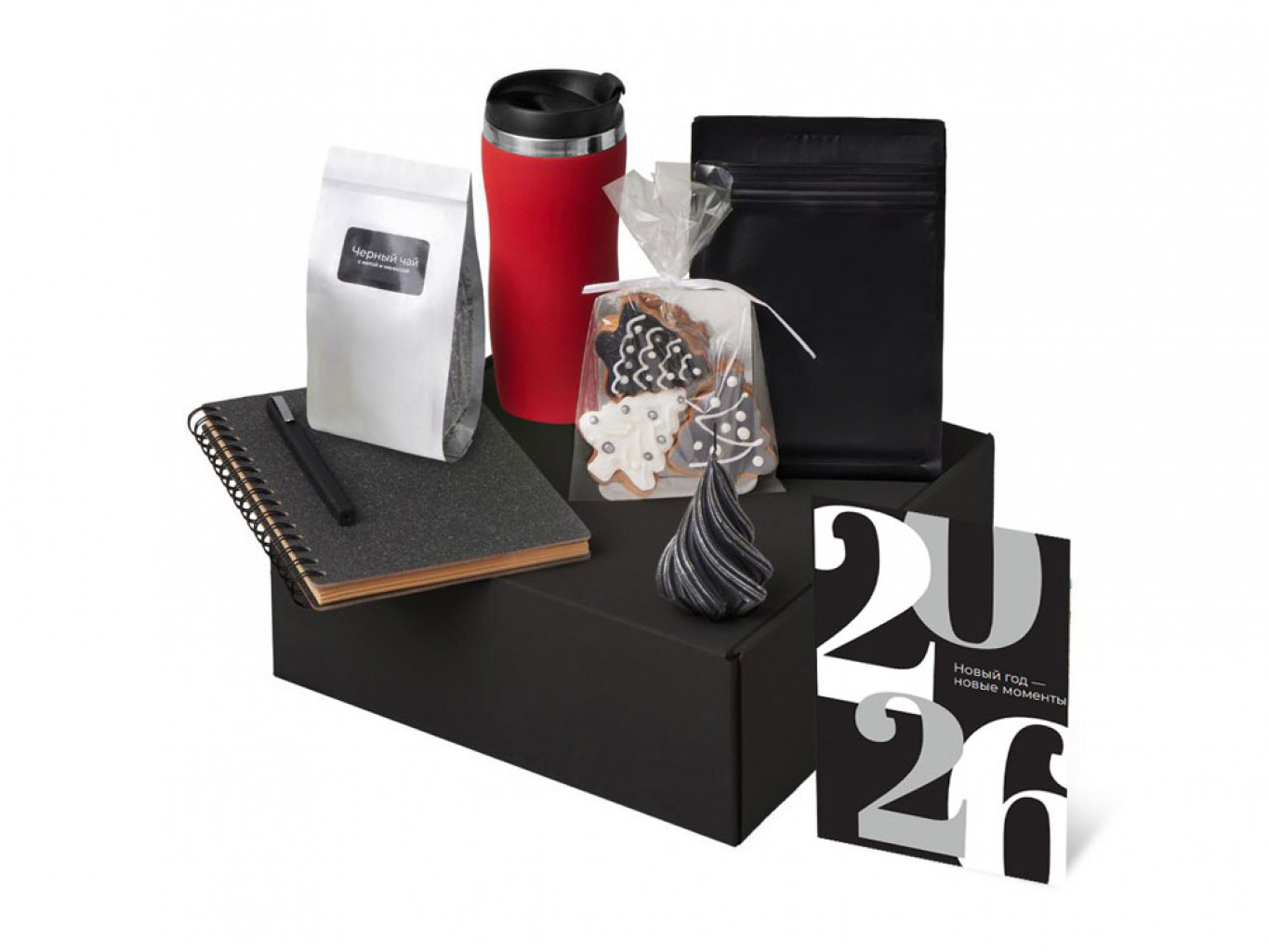 Подарочный набор «Re:Charge» с термокружкой, кофе и блокнотом