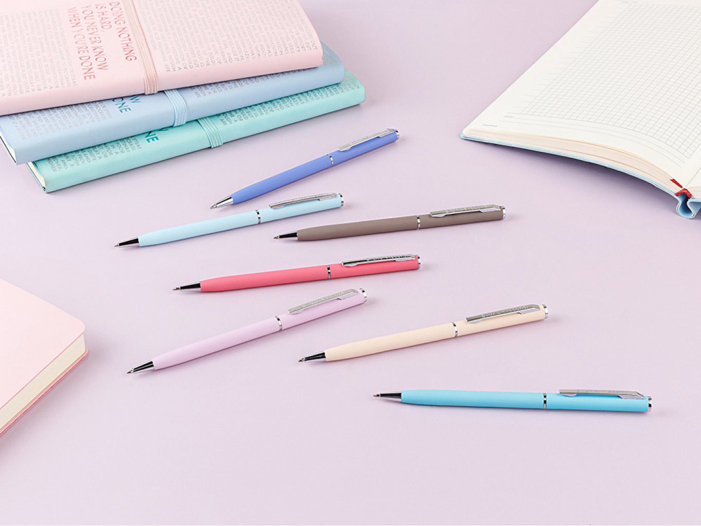 Ручка металлическая шариковая «Palermo», софт-тач