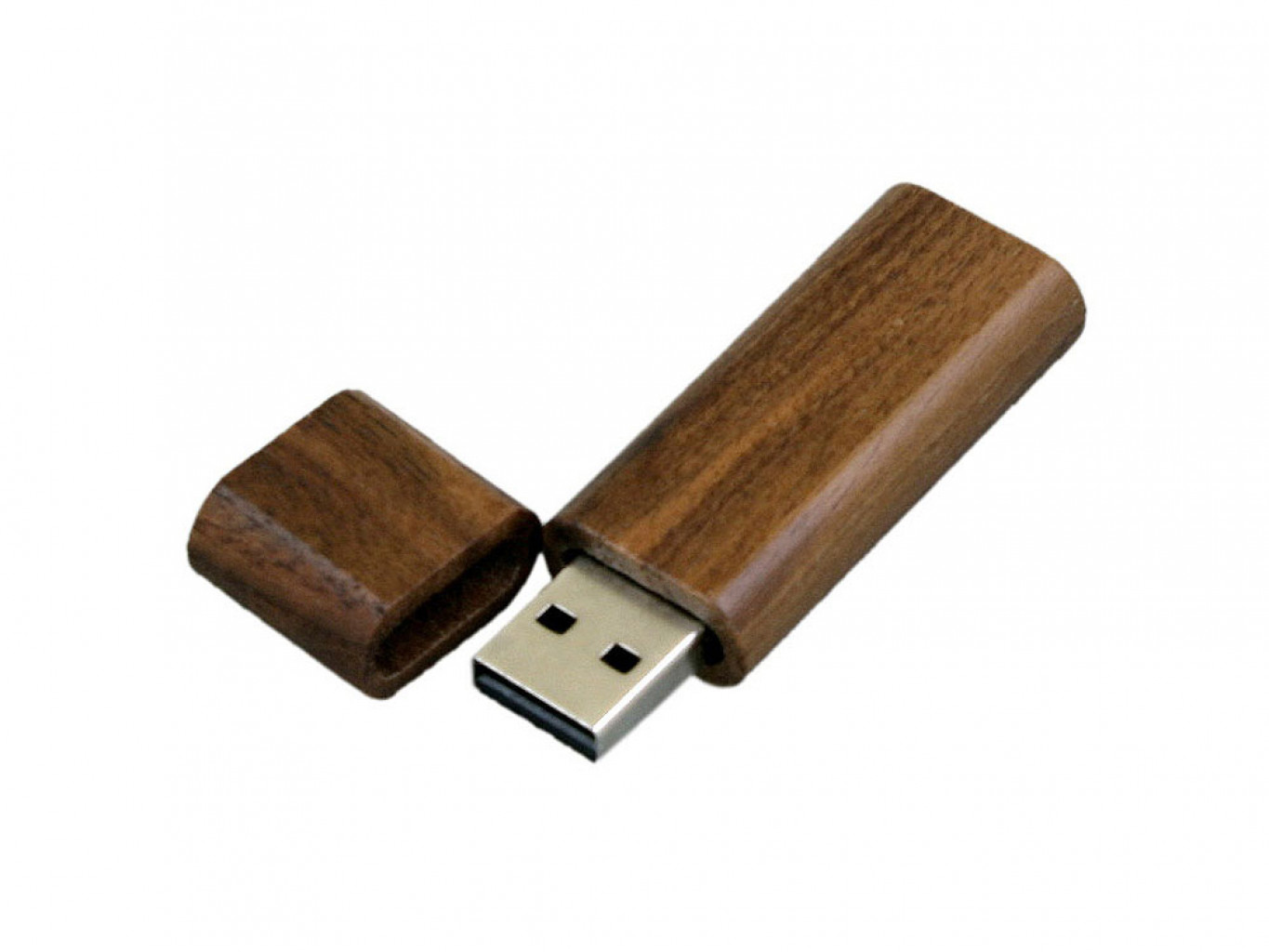 USB 2.0- флешка на 8 Гб эргономичной прямоугольной формы с округленными краями