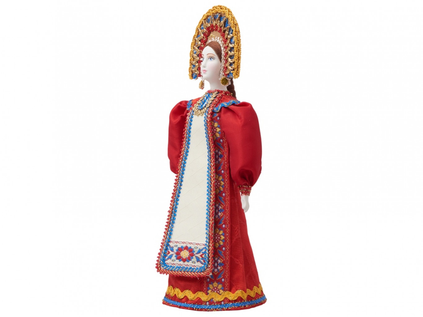 Подарочный набор: кукла фарфоровая, чай Подарочный набор: кукла фарфоровая, чай