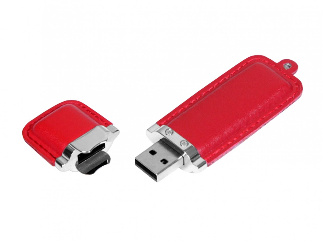 USB 2.0- флешка на 64 Гб классической прямоугольной формы