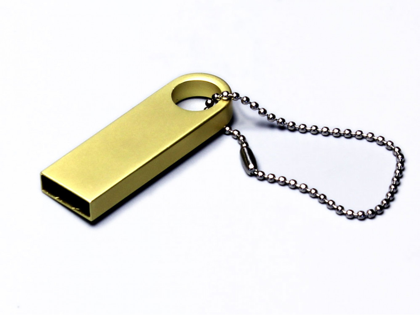 USB 2.0-флешка на 128 Гб с мини чипом и круглым отверстием