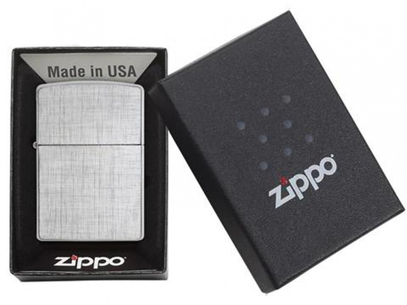 Зажигалка ZIPPO Classic с покрытием Brushed Chrome