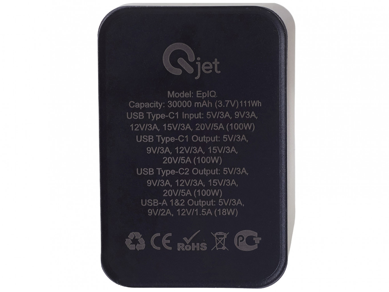Внешний аккумулятор для ноутбуков «EpIQ», 100 Вт, 30000 mAh